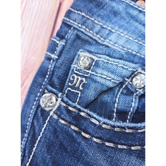 Miss Me Blinged Womens Signature Bootcut Jeans 28  (30 x 33) - Picture 9 of 11